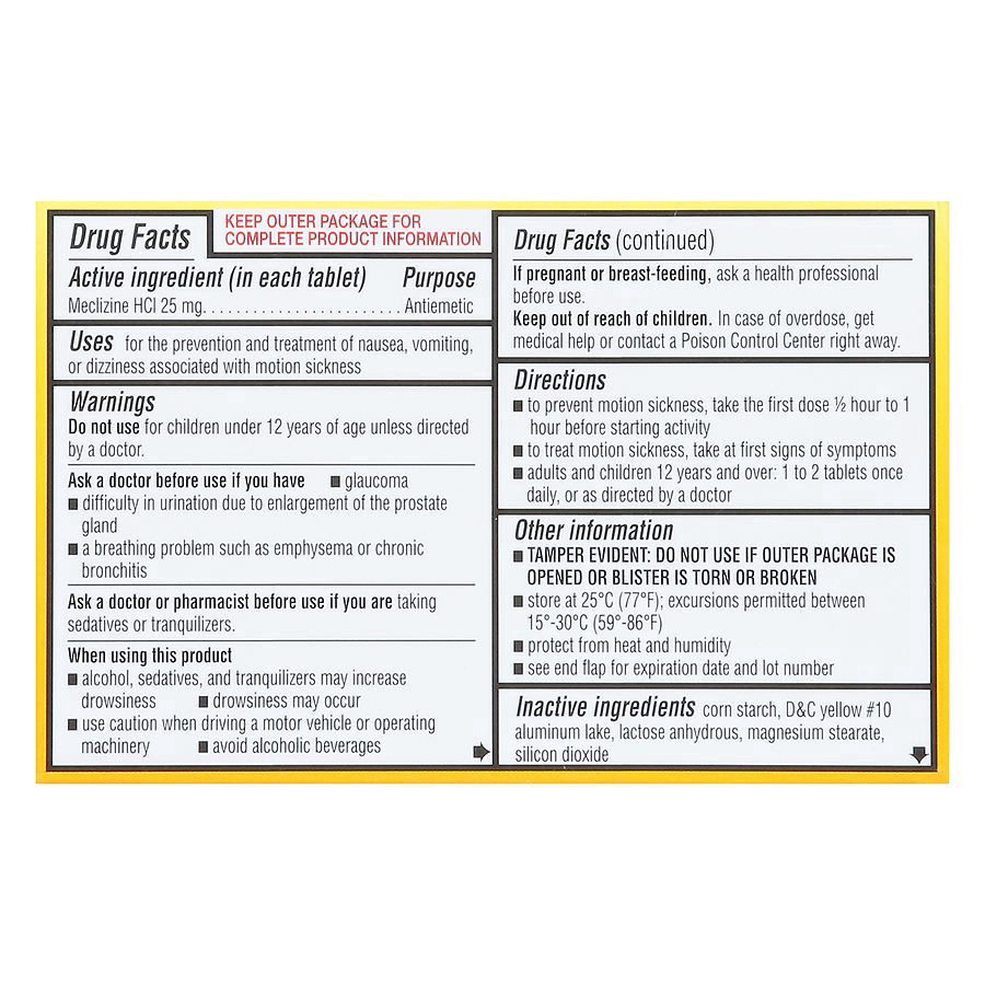 slide 4 of 5, Walgreens Wal-Dram 2 Motion Sickness Tablets, 16 ct