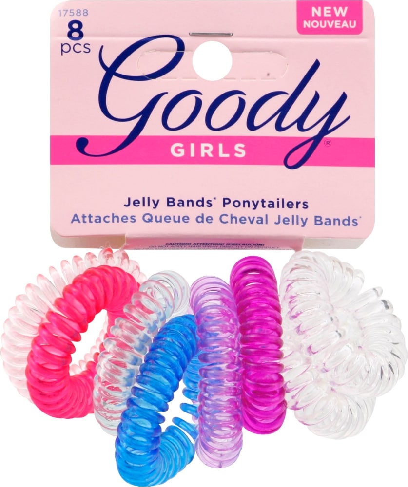 slide 1 of 1, Goody Girls Pink Hair Scrunchies, 8 ct