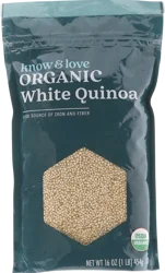 know & love Organic White Quinoa 16 Ounces