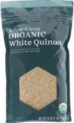 know & love Organic White Quinoa 16 Ounces