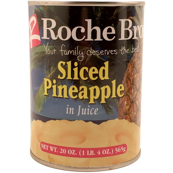 slide 1 of 1, Roche Bros. Sliced Pineapple, 20 oz