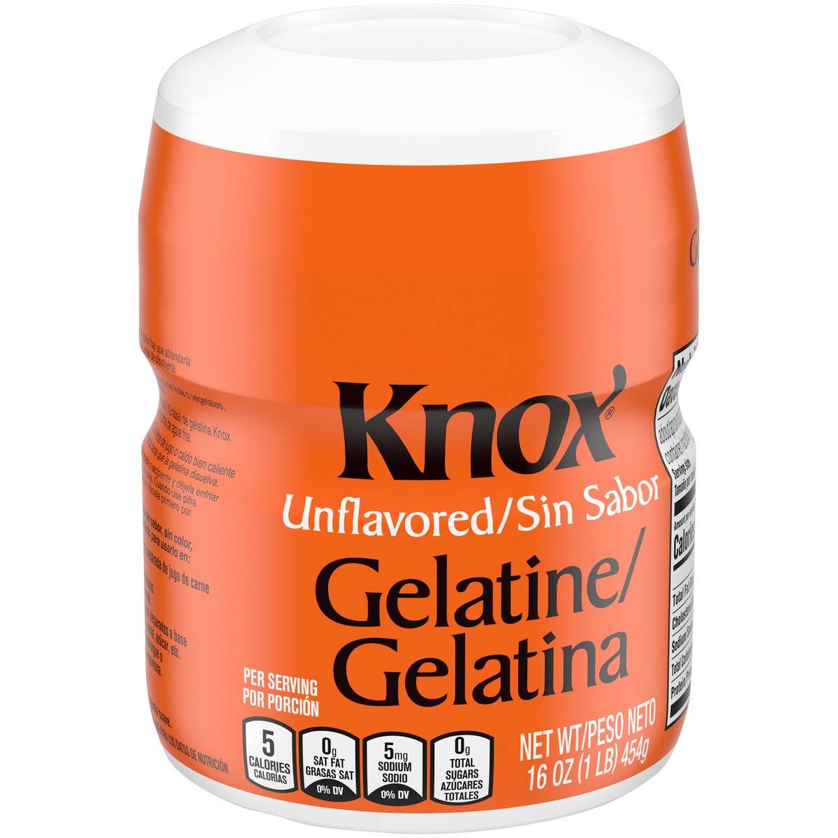 slide 5 of 9, Knox Unflavored Gelatin, 16 oz Canister, 16 oz