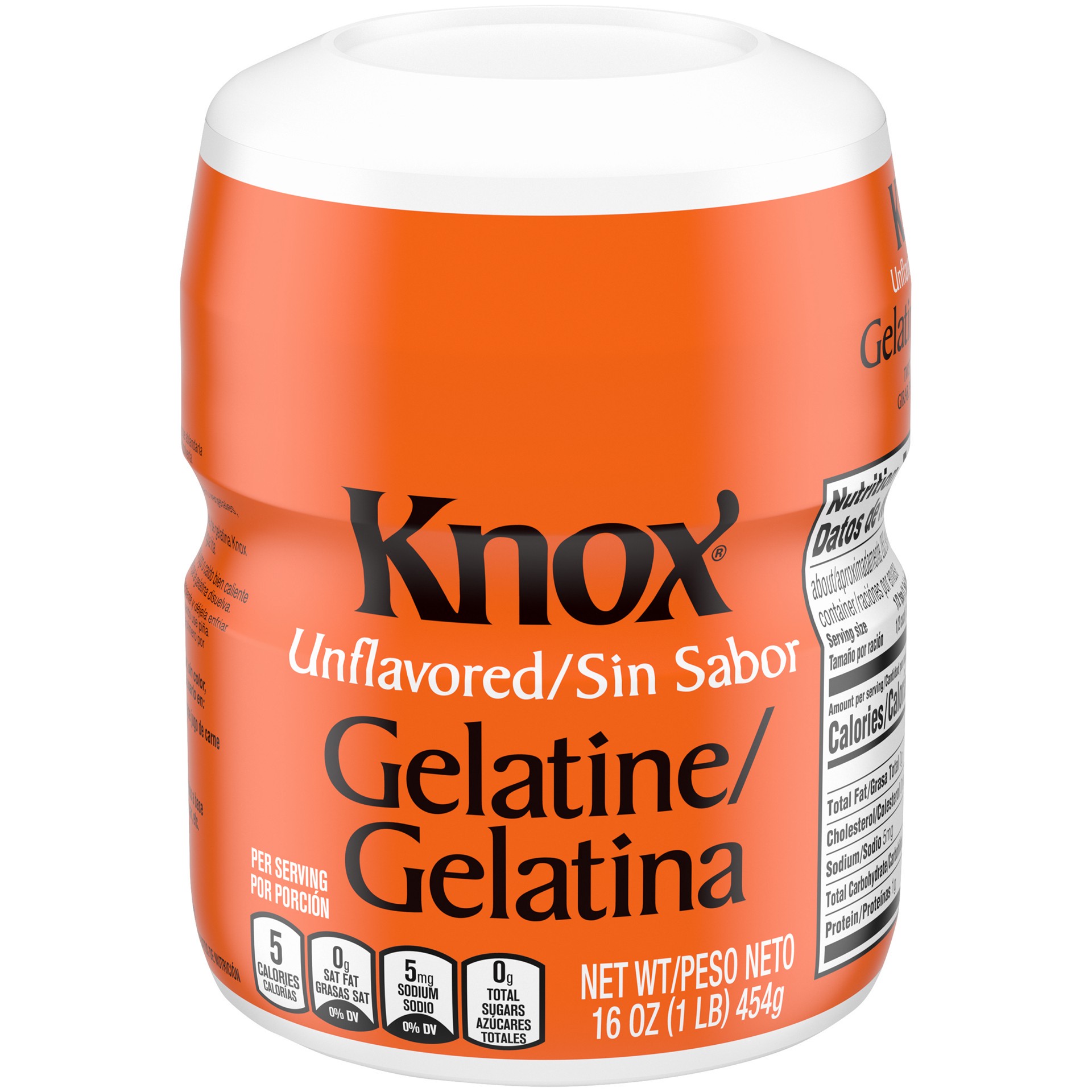 slide 1 of 9, Knox Unflavored Gelatin, 16 oz Canister, 16 oz