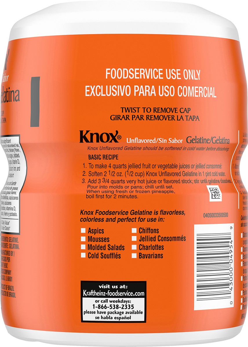 slide 8 of 9, Knox Unflavored Gelatin, 16 oz Canister, 16 oz