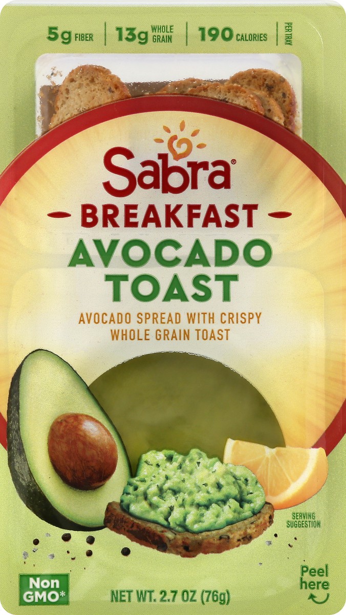 slide 1 of 9, Sabra Breakfast Avocado Toast 2.7 oz, 2.7 oz