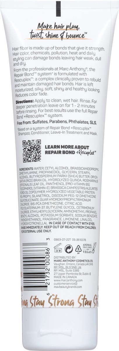 slide 9 of 9, Marc Anthony Repair Bond Daily Care Conditioner 8.45 fl oz, 8.45 fl oz