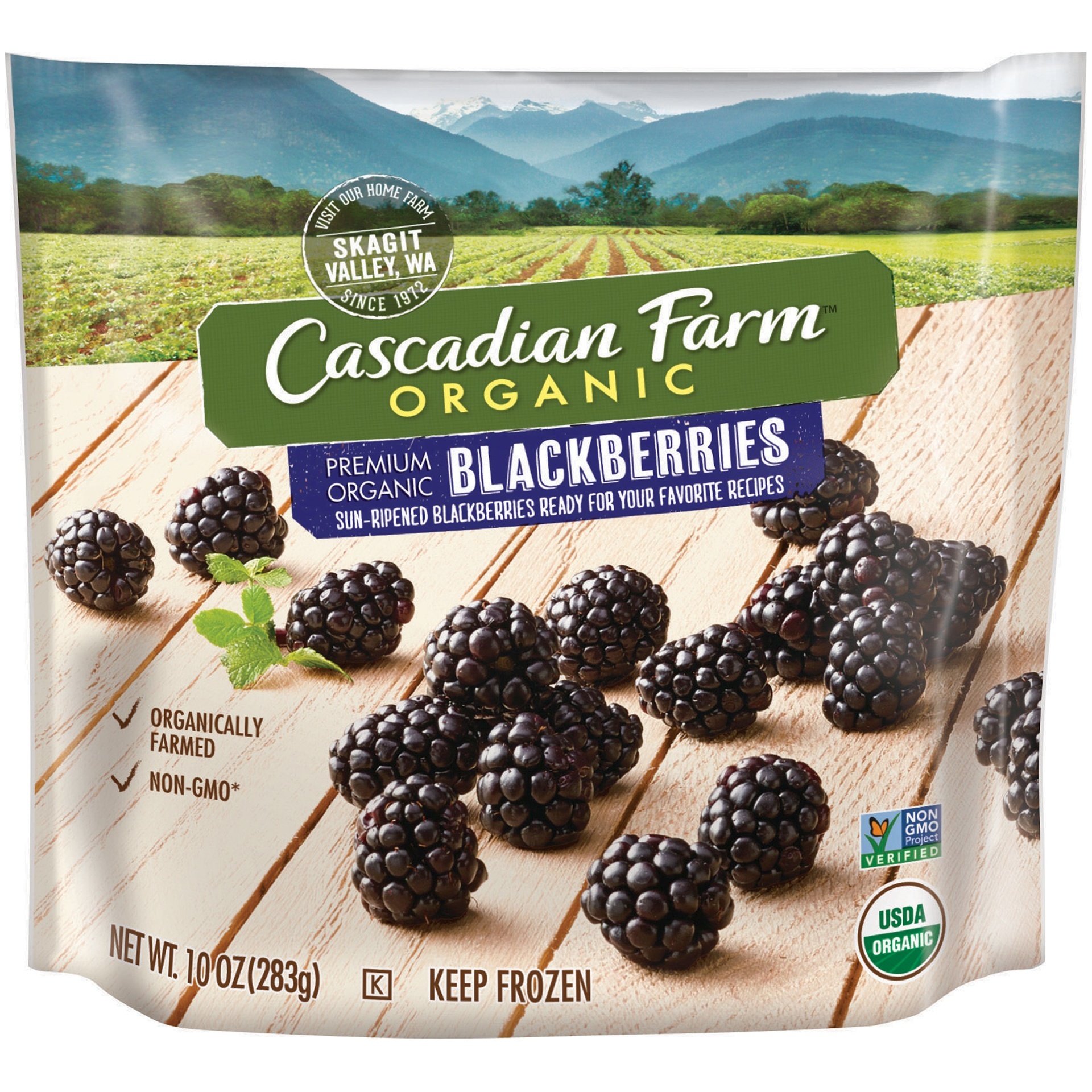 slide 1 of 1, Cascadian Farm Organic Blackberries, 10 oz