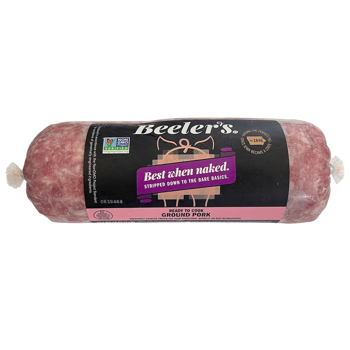 slide 1 of 1, Beeler's Ground Pork, 1 lb
