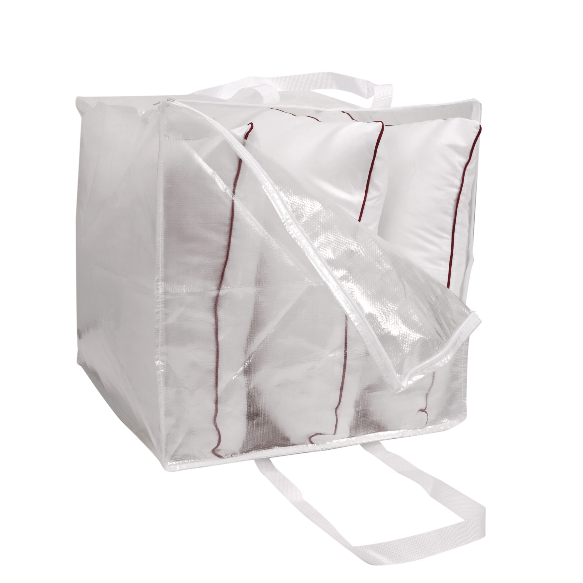 slide 4 of 6, 18" X 18" X 18" White Soft Storage Bag By Simply Tidy, 18 in x 18 in