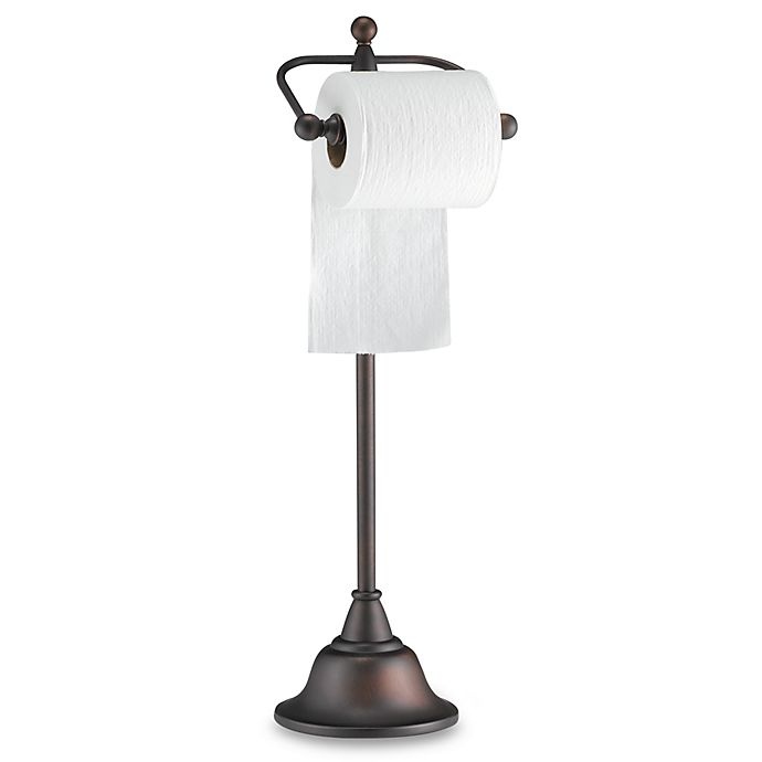 slide 1 of 1, Taymor Deluxe Pedestal Oil Rubbed Bronze Toilet Paper Stand, 1 ct