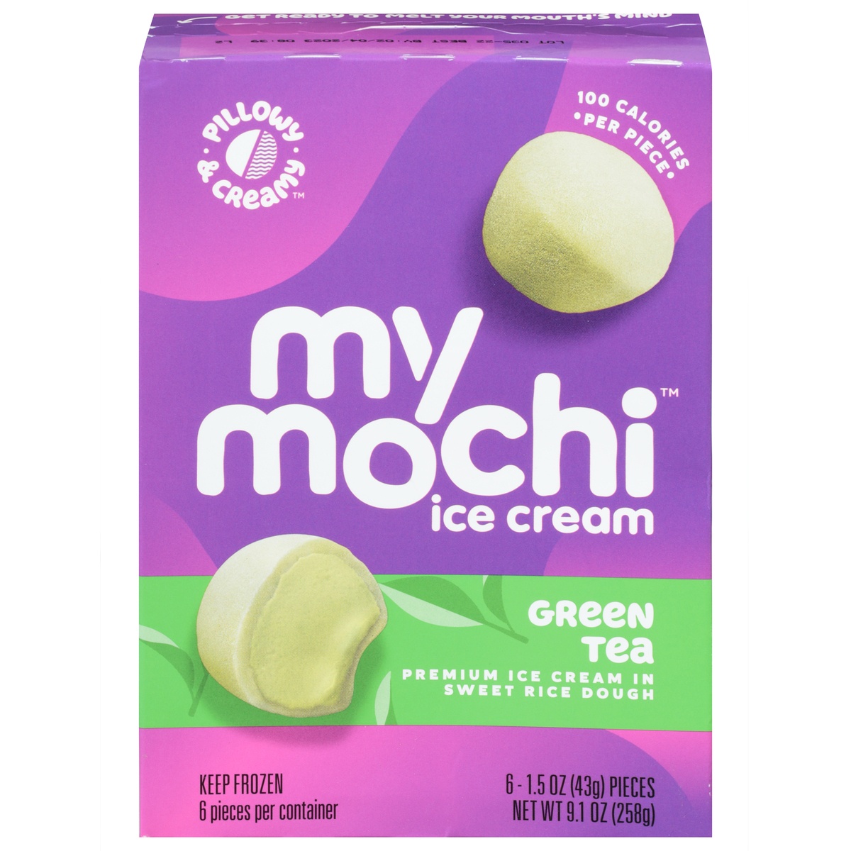 slide 1 of 5, My/Mochi Matcha Green Tea Ice Cream - 6pk, 