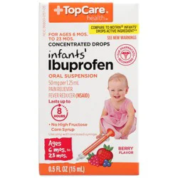 TopCare Health Infant's Berry Flavor Ibuprofen 0.5 fl oz