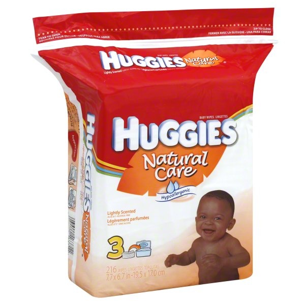 slide 1 of 1, Huggies Baby Wipes, Lightly Scented, 216 ct