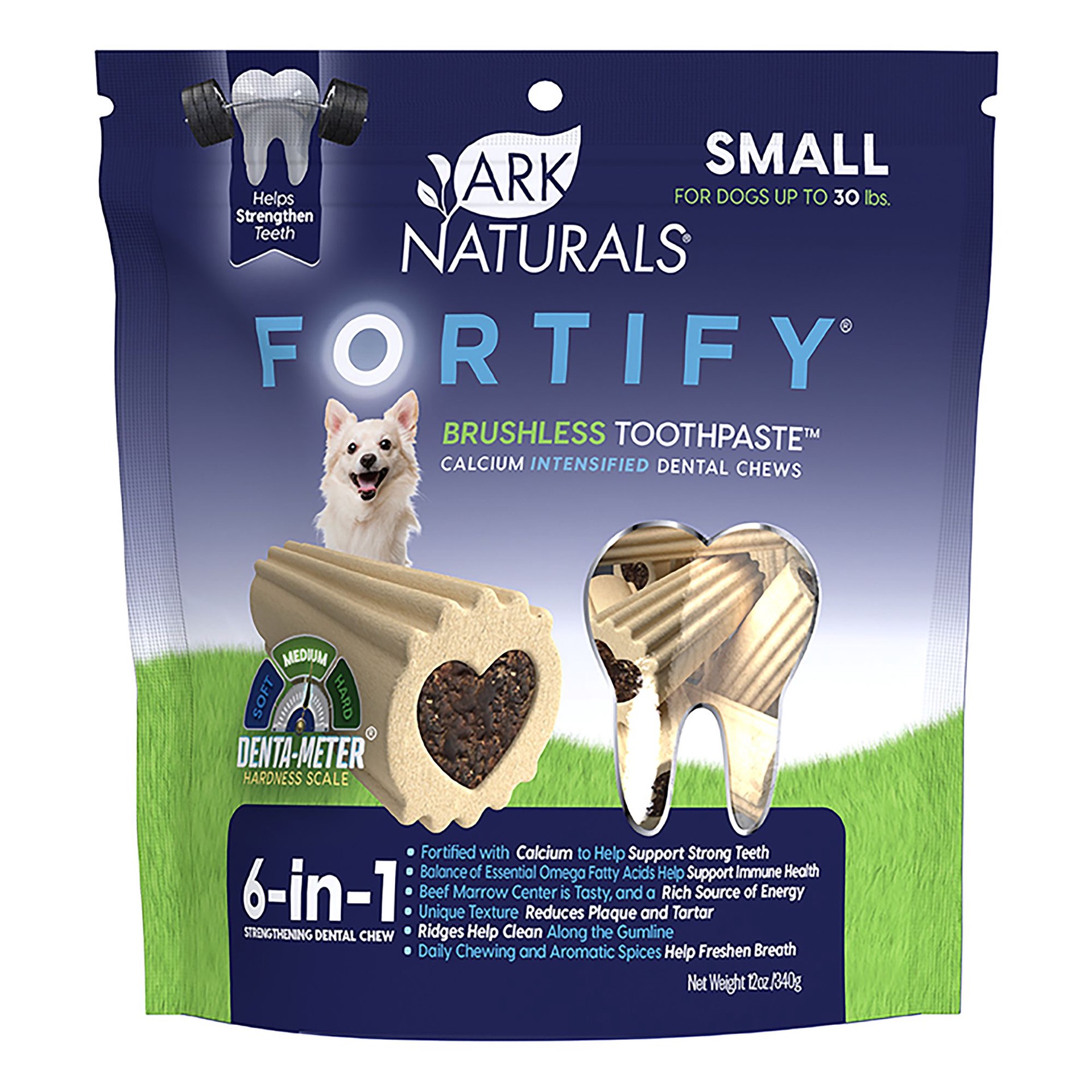 Ark Naturals Fortify Brushless Toothpase 6in1 Small Dog Dental Chew