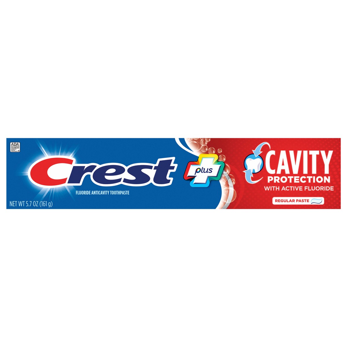 slide 1 of 1, Crest Plus Cavity Protection Toothpaste, Regular Paste, 5.7 oz, 5.7 oz