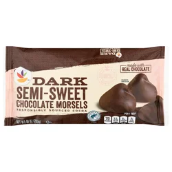 Giant Dark Semi-Sweet Chocolate Baking Morsel Chips