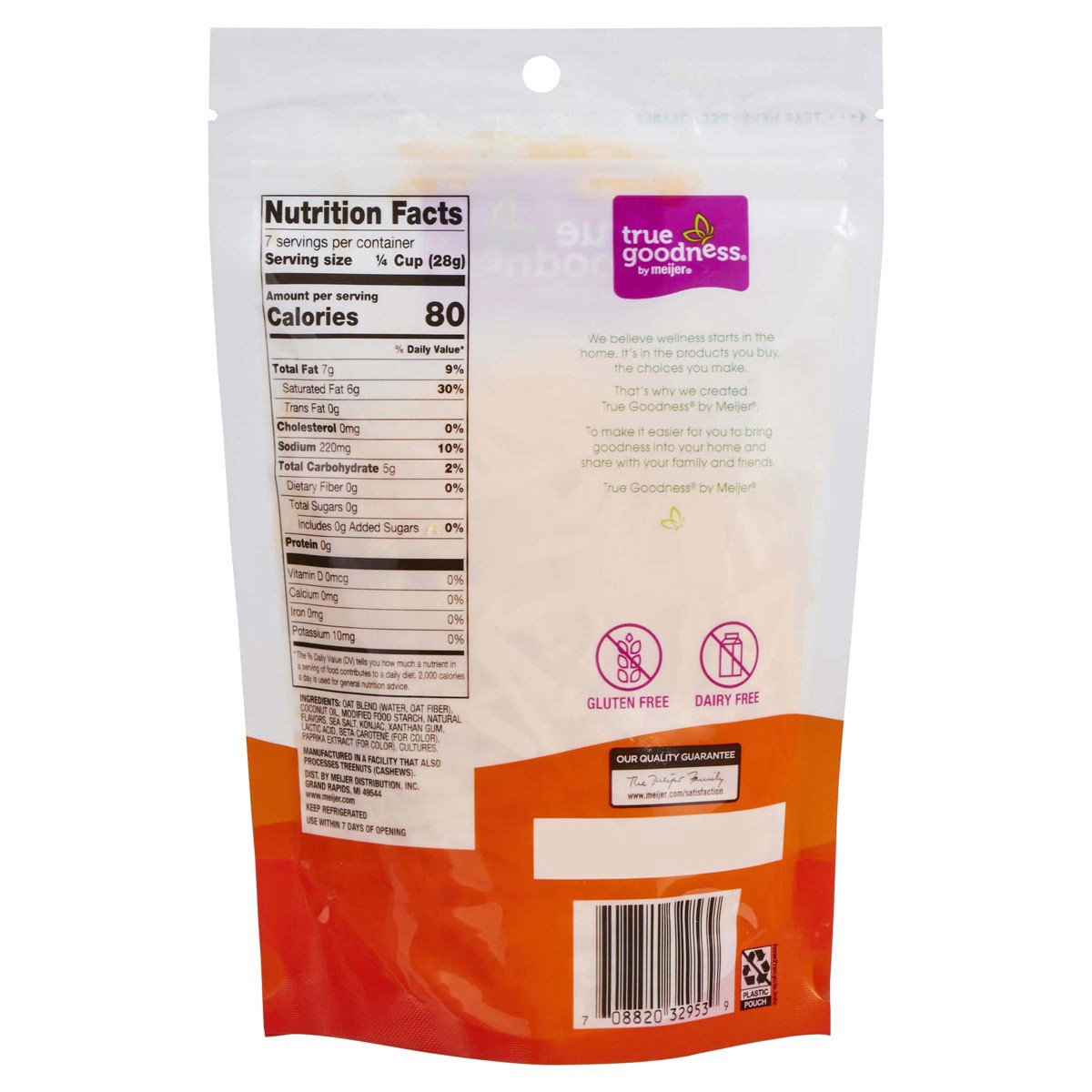 slide 26 of 29, True Goodness Plant Based Sharp Cheddar Shreds, 7 oz