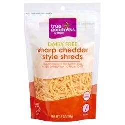 True Goodness Plant Based Sharp Cheddar Shreds
