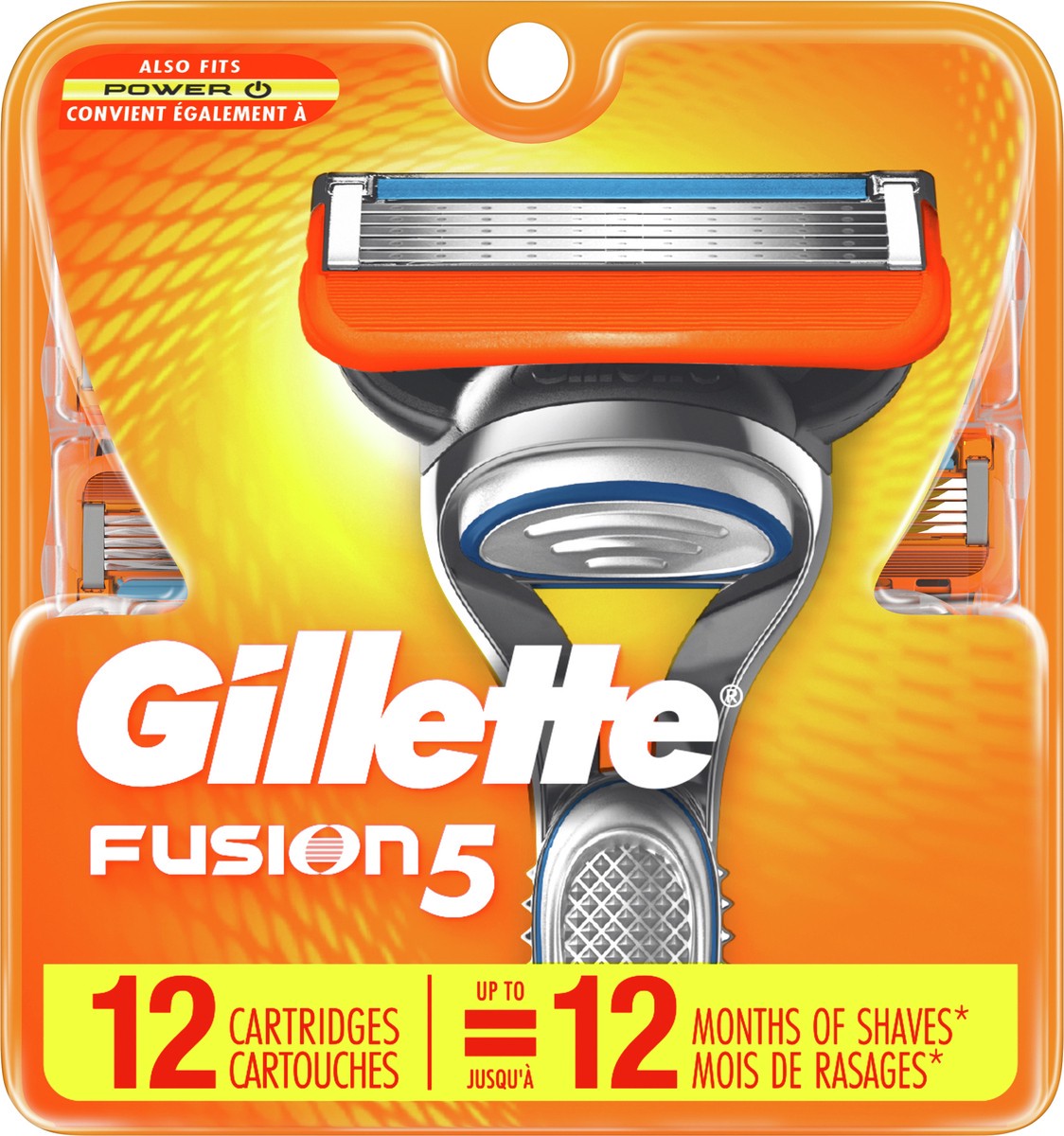 slide 3 of 3, Gillette Fusion5 Men's Razor Blade Refills, 12 Count, 12 ct