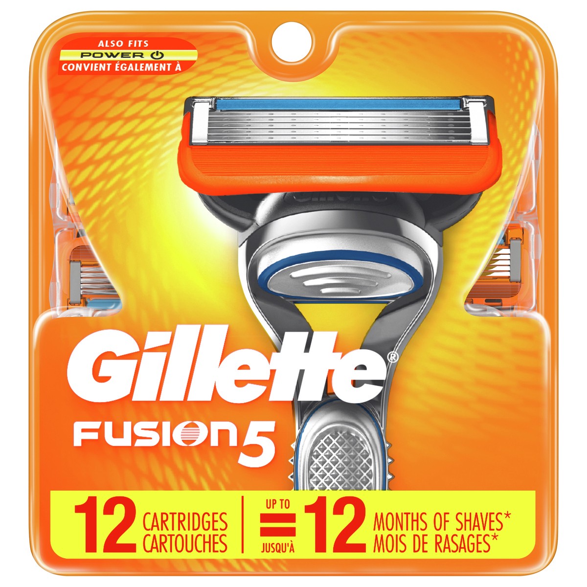 slide 1 of 3, Gillette Fusion5 Men's Razor Blade Refills, 12 Count, 12 ct