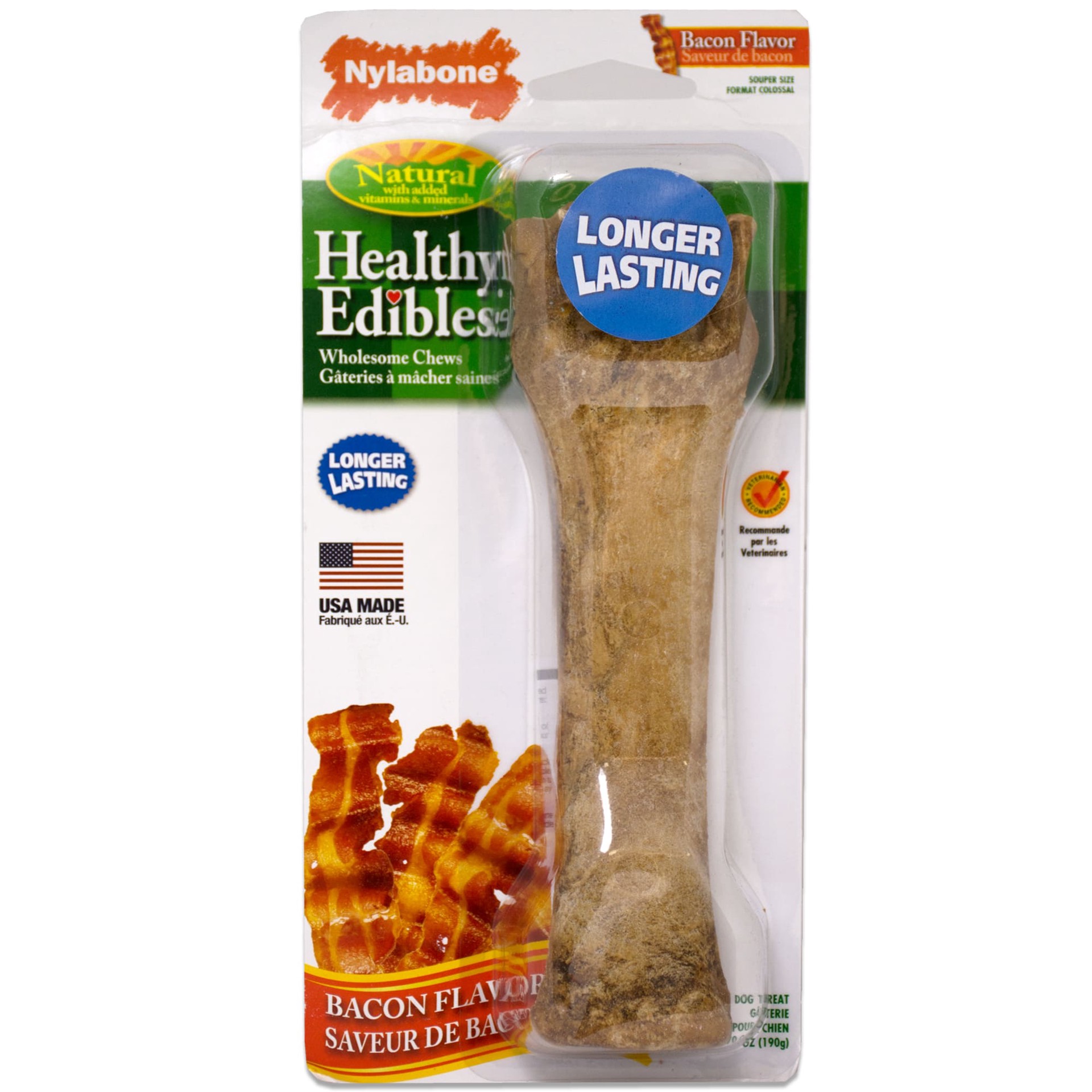 slide 1 of 3, Nylabone Dog Treat 1 ea, 1 ct