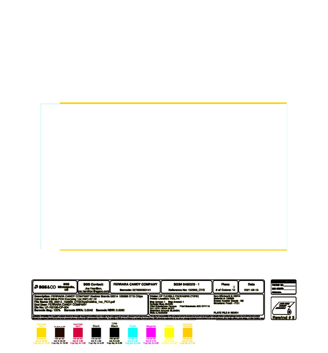 slide 2 of 13, Keebler Brands 06314 152868 OTG Chips Deluxe M&M Minis PCH Everyday 1oz No PMT, 1 oz