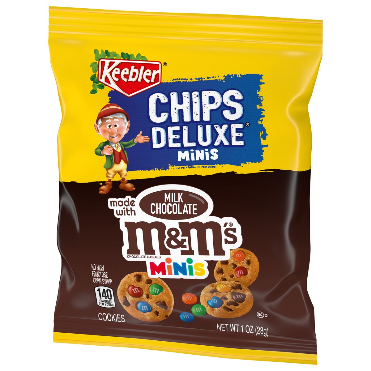 slide 7 of 13, Keebler Brands 06314 152868 OTG Chips Deluxe M&M Minis PCH Everyday 1oz No PMT, 1 oz
