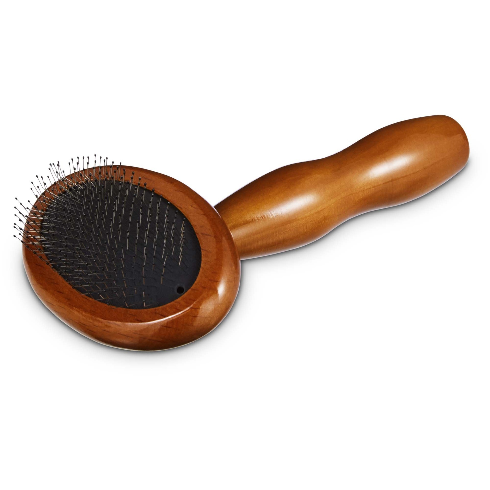 slide 1 of 1, Well & Good Small Wooden Cushion Slicker Dog Brush, 1 ct