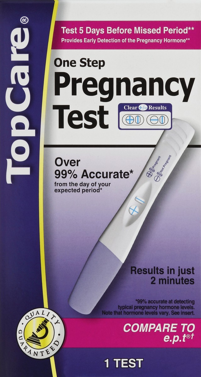 slide 5 of 6, One Step Pregnancy Test, 1 ct