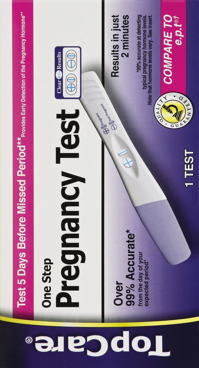 slide 4 of 6, One Step Pregnancy Test, 1 ct