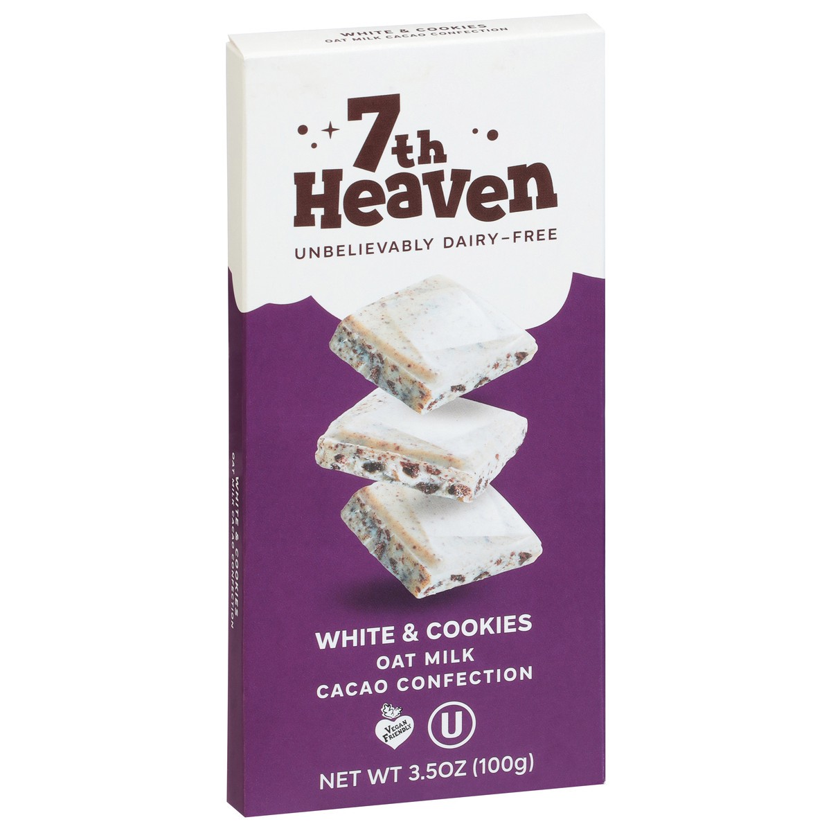slide 8 of 14, 7th Heaven Oat Milk White & Cookies Cacao Confection 3.5 oz, 3.5 oz