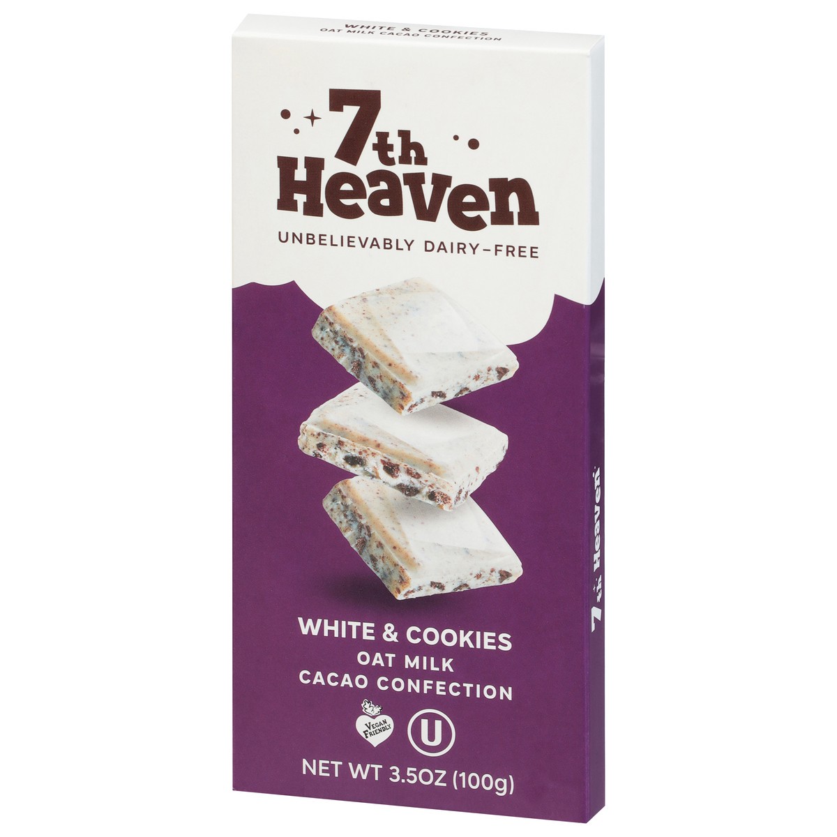 slide 12 of 14, 7th Heaven Oat Milk White & Cookies Cacao Confection 3.5 oz, 3.5 oz