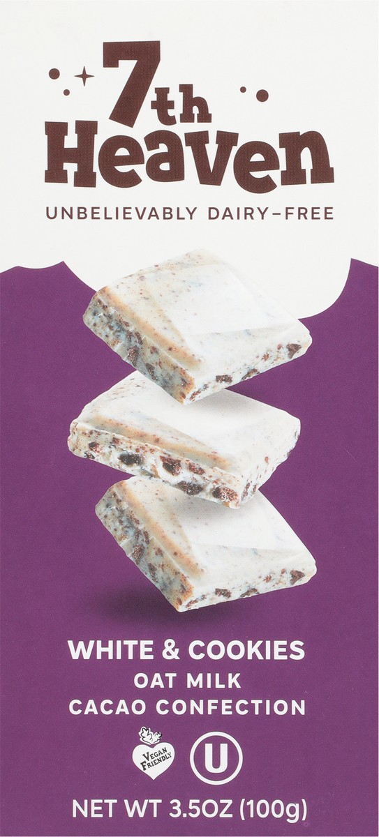 slide 3 of 14, 7th Heaven Oat Milk White & Cookies Cacao Confection 3.5 oz, 3.5 oz