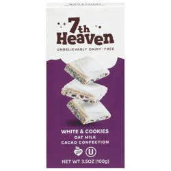 7th Heaven Oat Milk White & Cookies Cacao Confection 3.5 oz