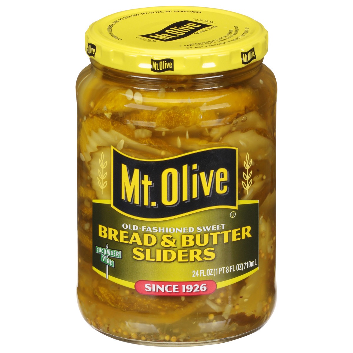 slide 1 of 13, Mt. Olive Old-Fashioned Sweet Bread & Butter Sliders 24 fl oz, 24 fl oz