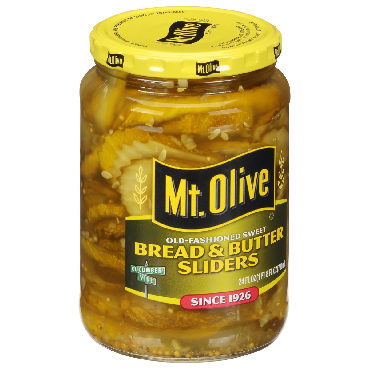 slide 10 of 13, Mt. Olive Old-Fashioned Sweet Bread & Butter Sliders 24 fl oz, 24 fl oz
