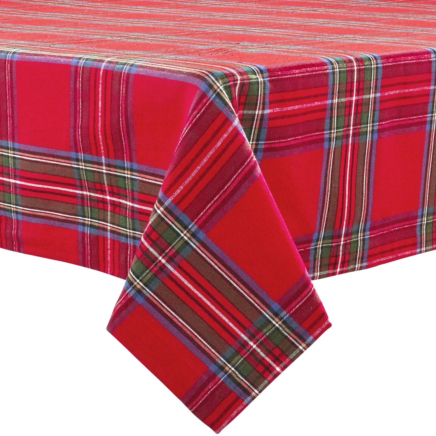 slide 1 of 1, Sur La Table Christmas Plaid Tablecloths, 70 in