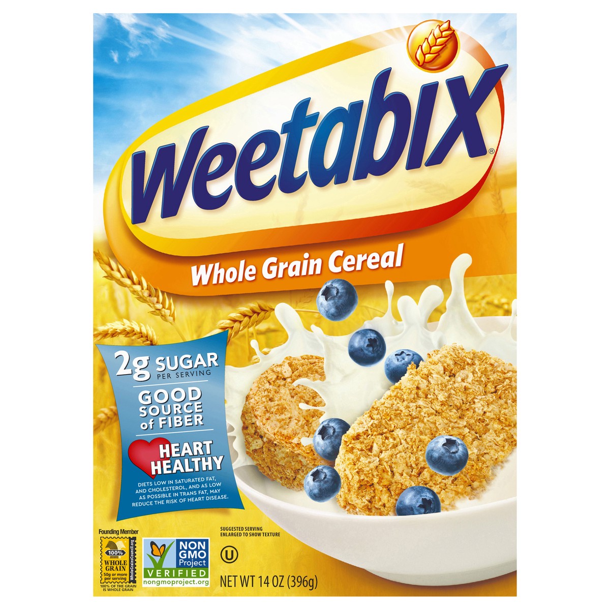 slide 2 of 14, Weetabix Biscuits Whole Grain Cereal, 14 OZ Box, 14 oz