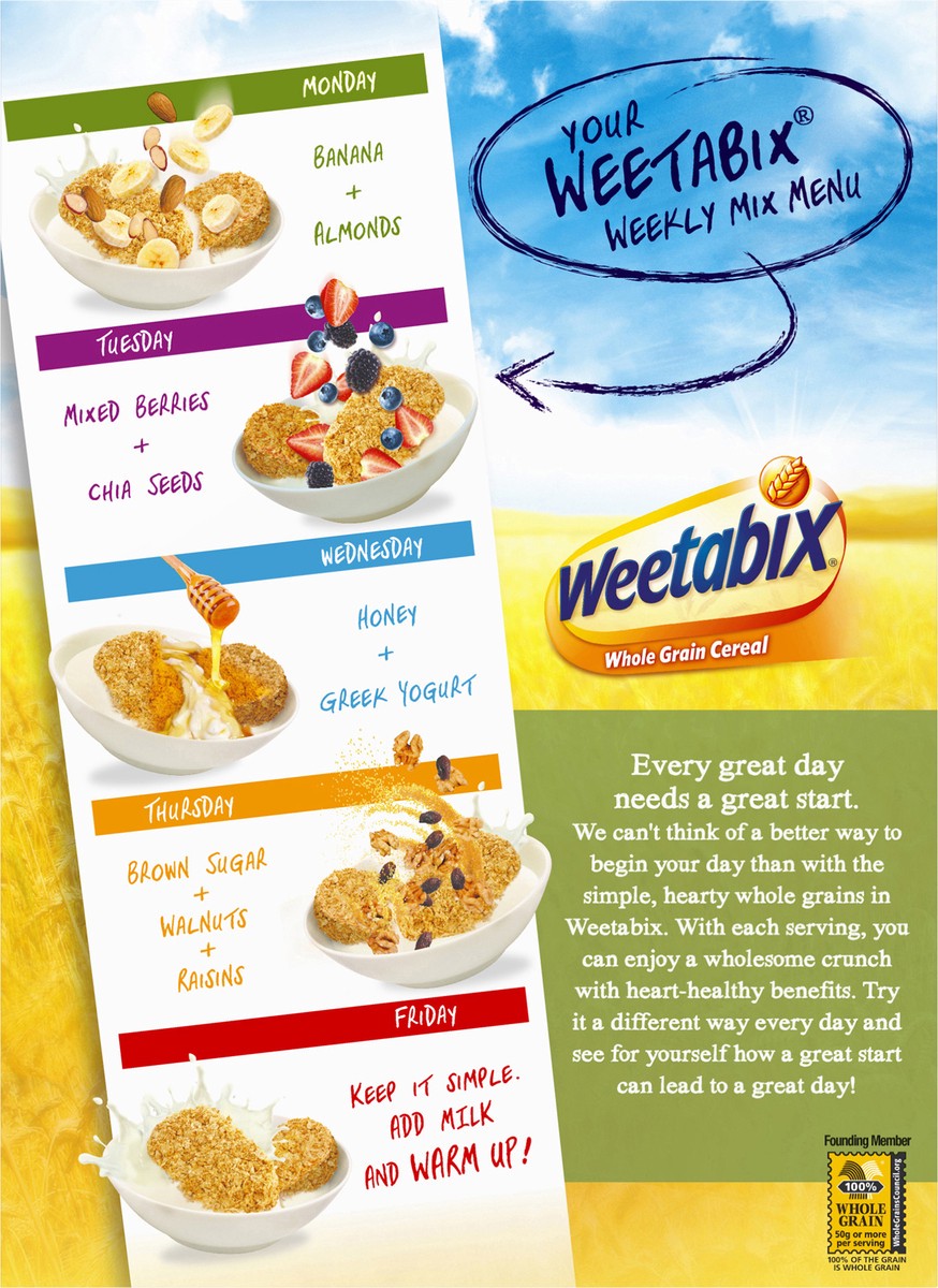 slide 8 of 14, Weetabix Biscuits Whole Grain Cereal, 14 OZ Box, 14 oz