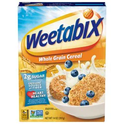 Weetabix Biscuits Whole Grain Cereal, 14 OZ Box