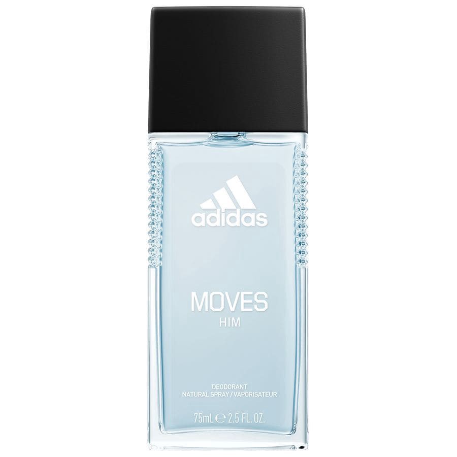 slide 1 of 3, COTY ADIDAS Adidas Moves Natural Deodorant Spray, Natural Essential Oils, Long-Lasting Scent, Vegan Formula (75ml), 2.5 fl oz