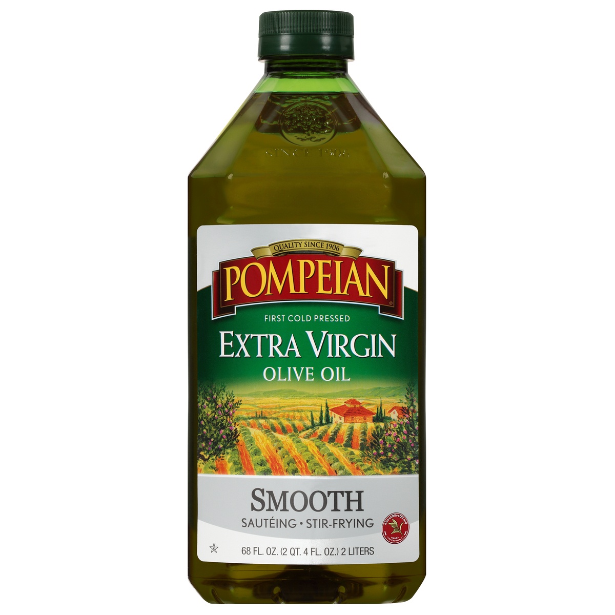 slide 1 of 7, Pompeian 68 oz Pompeian Smooth Extra Virgin Olive Oil, 68 fl oz