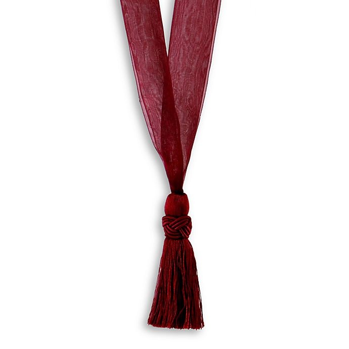 slide 1 of 1, Versailles Home Fashions Organza Tie Back - Red, 1 ct