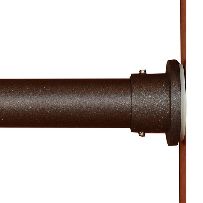 slide 1 of 3, Versailles Home Fashions DUO Stainless Steel 86 to Adjustable Tension Rod - Bronze, 86-144 in