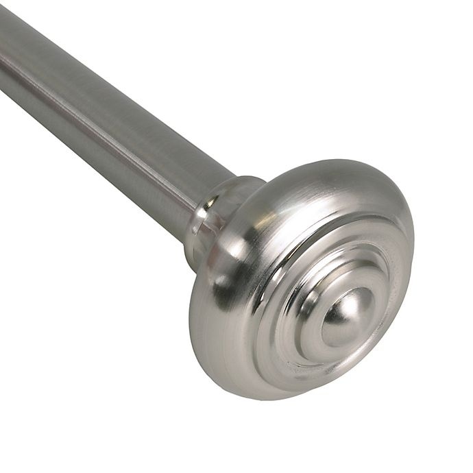 slide 2 of 3, Versailles Home Fashions Lexington Royale 48 to Adjustable Curtain Rod - Pewter, 86 in