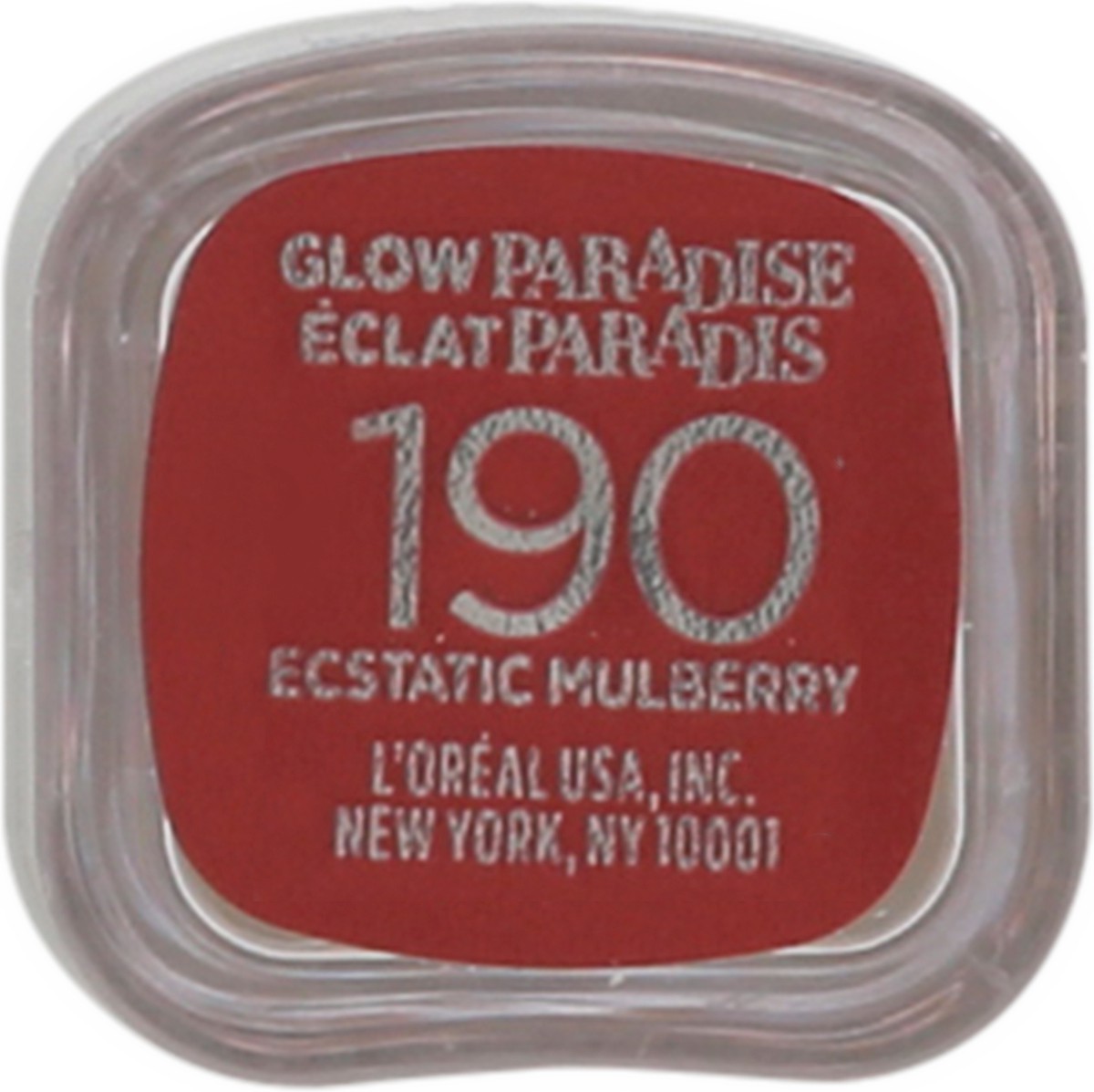 slide 3 of 9, L'Oréal L'Oreal Paris Glow Paradise Balm-in-Lipstick with Pomegranate Extract, Ecstatic Mulberry, 0.1 oz