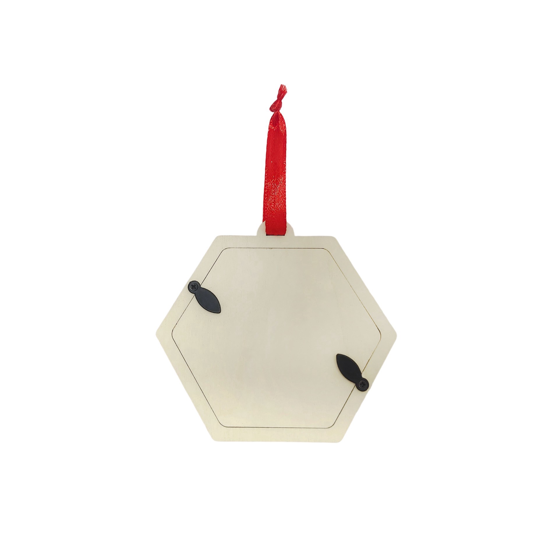 slide 2 of 2, Make Market 4" Unfinished Dog Bone Hexagon Frame Diy Wood Ornament By Ashland, 4 in