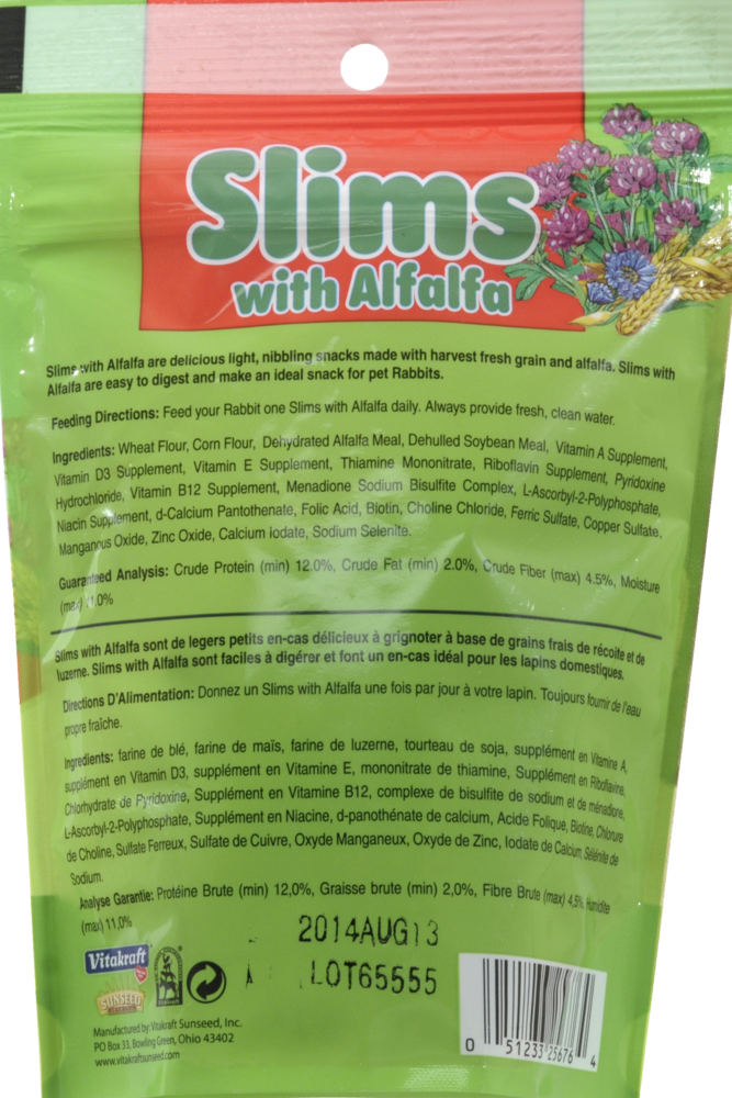 slide 2 of 2, Vitakraft Slims With Alfalfa, 8.8 oz