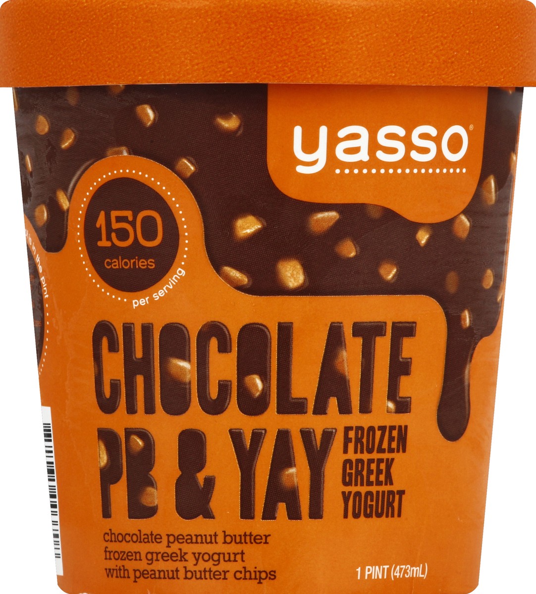 slide 3 of 3, Yasso Chocolate PB & Yay Frozen Greek Yogurt, 1 pint