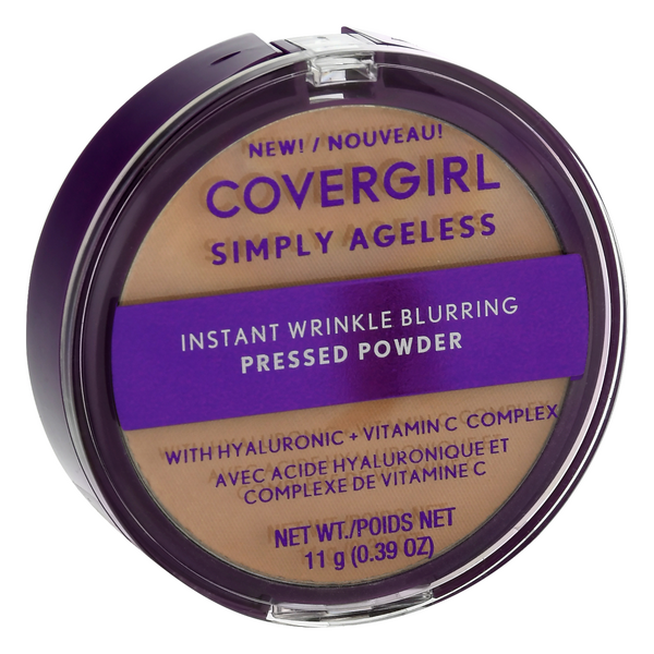 slide 1 of 1, Covergirl Simply Ageless Pressed Powder, Classic Ivory 210, 0.39 oz